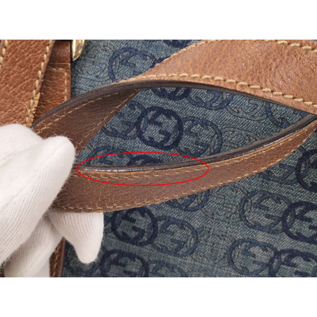 Gucci(グッチ)のGUCCI トートバック ソーホー キャンバス デニム ブルー 146247 レディースのバッグ(トートバッグ)の商品写真