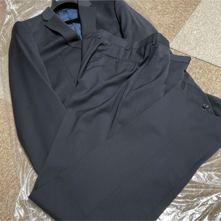 エンポリオアルマーニ(Emporio Armani)の新品　未使用　エンポリオ　アルマーニ　スーツ　大きいサイズ　52 ブルーブラック(セットアップ)