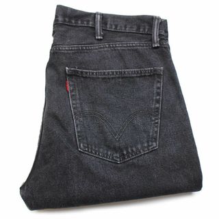 リーバイス(Levi's)のLevi'sリーバイス ブラック デニムパンツ w39★SDP2410 ジーンズ ストレート オーバーサイズ ビッグサイズ 505(デニム/ジーンズ)