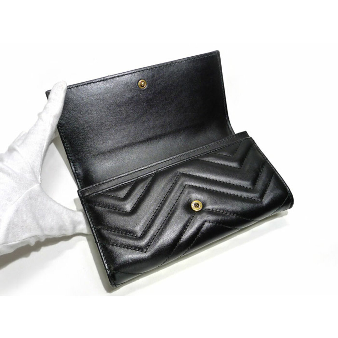 GUCCI - GUCCI GGマーモント コンチネンタルウォレット 二つ折り GUCCI - GUCCI GGマーモント コンチネンタルウォレット 二つ折り