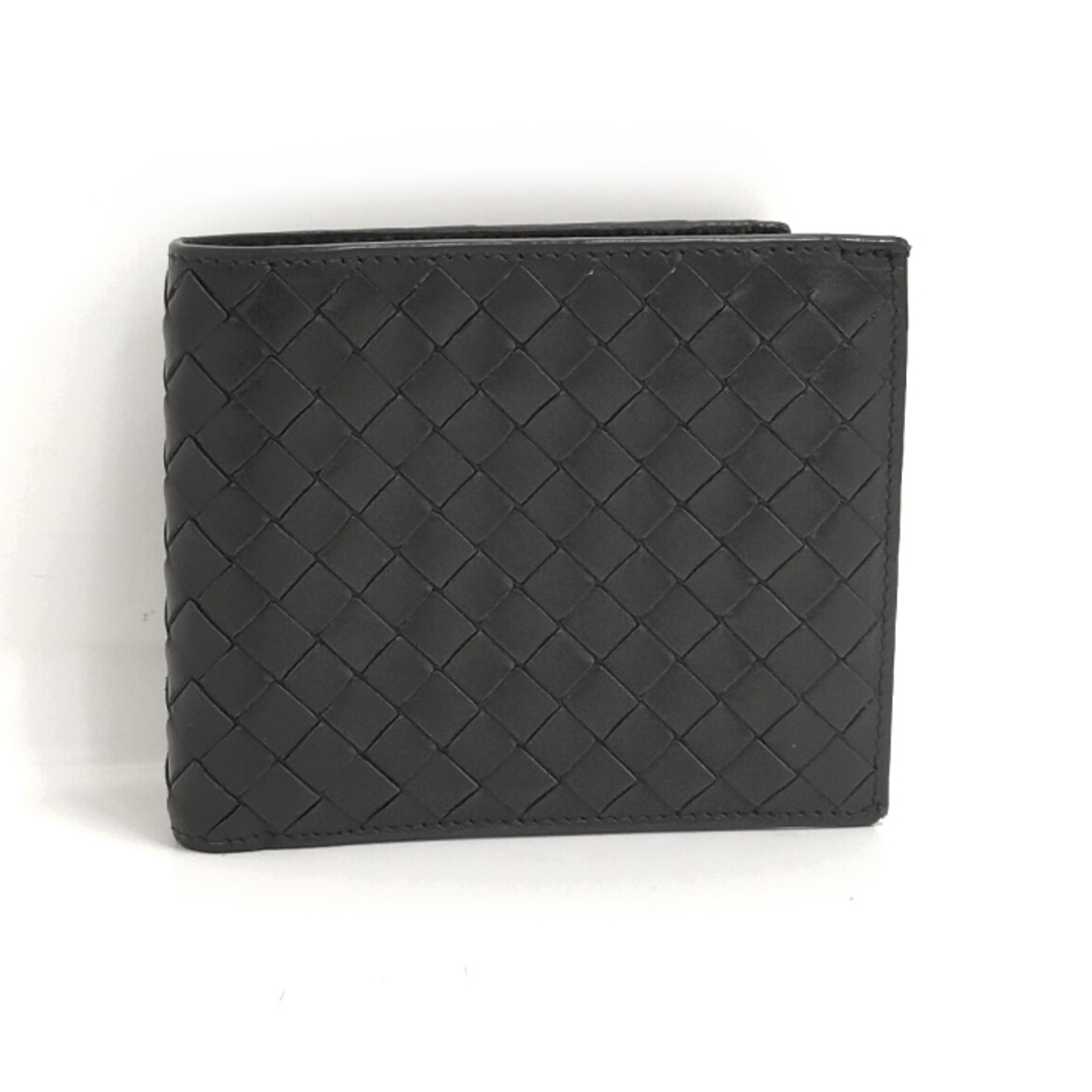 Bottega Veneta(ボッテガヴェネタ)のBOTTEGA VENETA 二つ折り 財布 札入れ レザー ブラック レディースのファッション小物(財布)の商品写真
