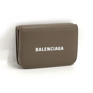 バレンシアガ(Balenciaga)のBALENCIAGA キャッシュミニウォレット 三つ折り財布 レザー ベージュ(財布)