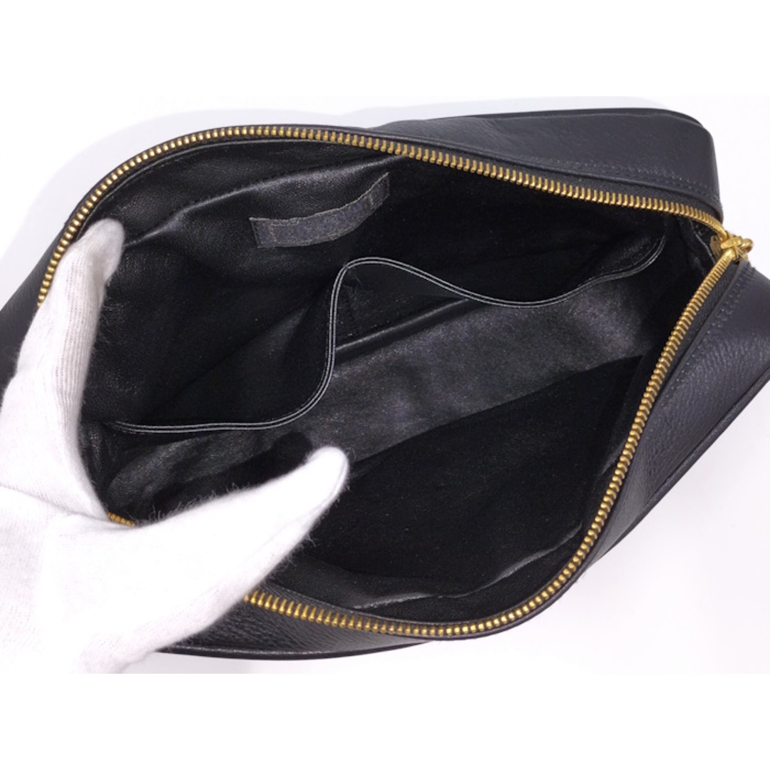 VERSACE(ヴェルサーチ)のGIANNI VERSACE セカンドバッグ クラッチバッグ レザー ブラック レディースのバッグ(クラッチバッグ)の商品写真