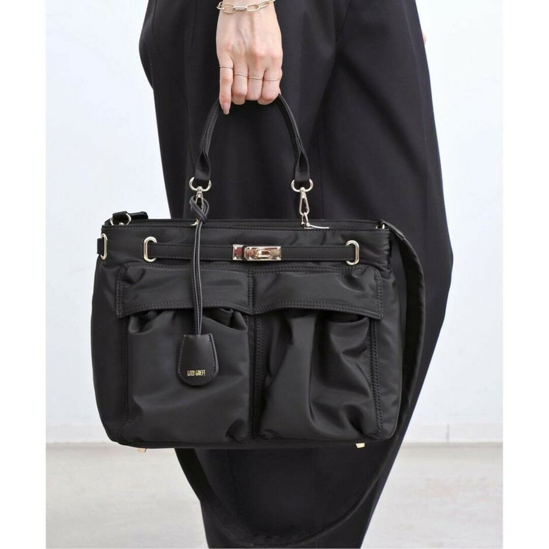 L'Appartement DEUXIEME CLASSE(アパルトモンドゥーズィエムクラス)のGOOD GRIEF Belted Shoulder Bag ブラック レディースのバッグ(ショルダーバッグ)の商品写真