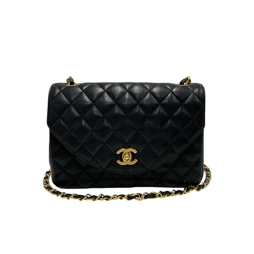 極 美品 保存箱 袋付 シール有 1番台 CHANEL シャネル マトラッセ ココマーク ターンロック ラムスキン ショルダーバッグ ブラック  22510 | フリマアプリ ラクマ