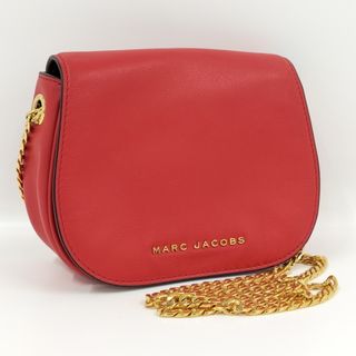 マークジェイコブス(MARC JACOBS)のMARC JACOBS チェーン ショルダーバッグ レザー レッド(ショルダーバッグ)