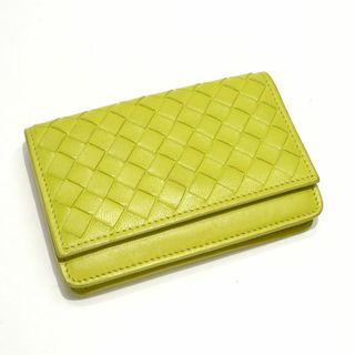 ボッテガヴェネタ(Bottega Veneta)のBOTTEGA VENETA 名刺入れ カードケース イントレチャート レザー(名刺入れ/定期入れ)