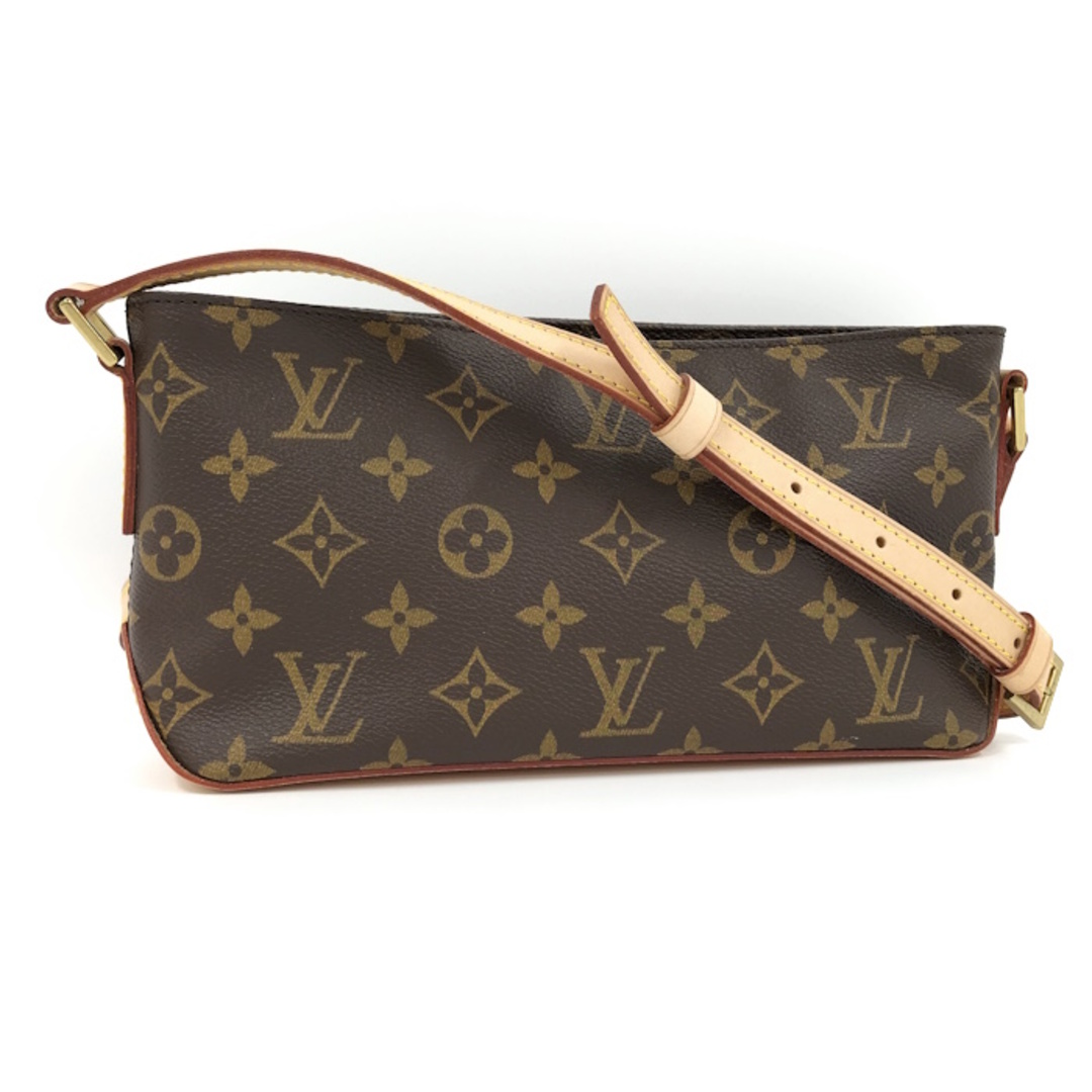 ファスナーポケット×1製造番号LOUIS VUITTON トロター ショルダーバッグ モノグラム M51240