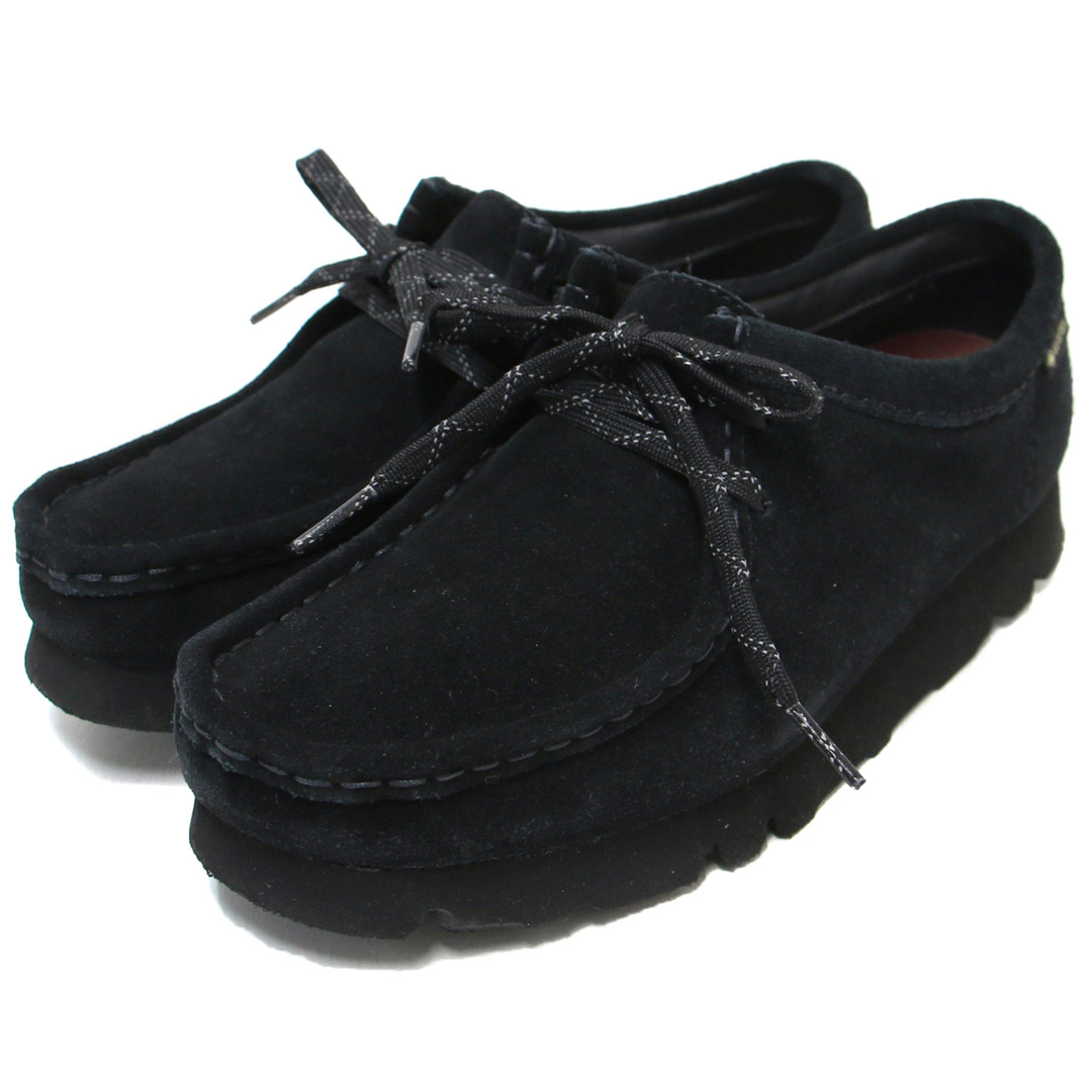 レディースClarks クラークス ブラック 黒 4 1/2(23.5cm) Wallabee ワラビー Gore-TEX ゴアテックス シューズ 靴 モカシン レースアップ ローカット フラット 防水 スエード レザー 【レディース】