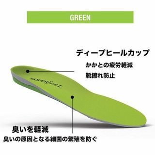 superfeet スーパーフィート　インソール グリーン　サイズD（25.5-(その他)