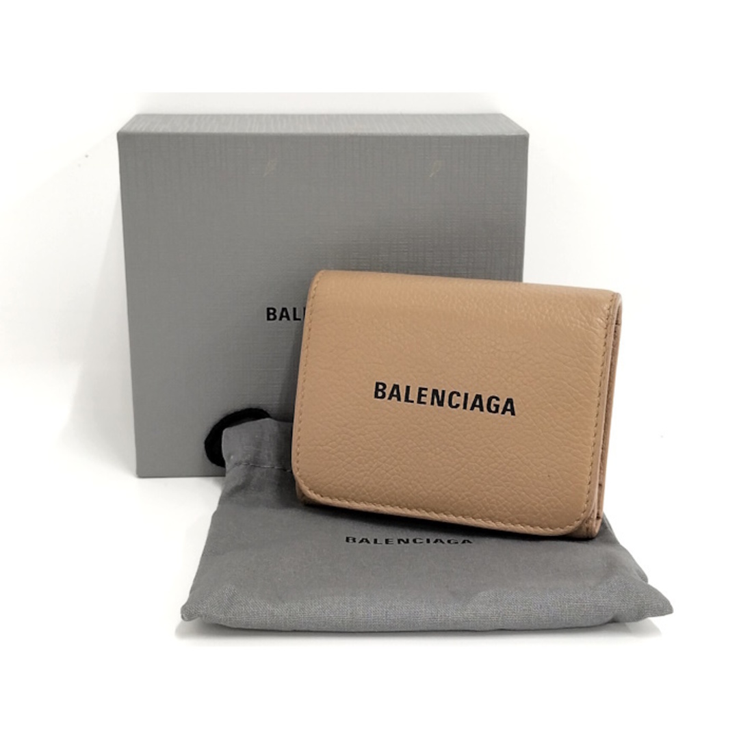 BALENCIAGA キャッシュ ジップ ミニ ウォレット 三つ折り財布 レザー BALENCIAGA キャッシュ ジップ ミニ ウォレット 三つ折り財布 レザー