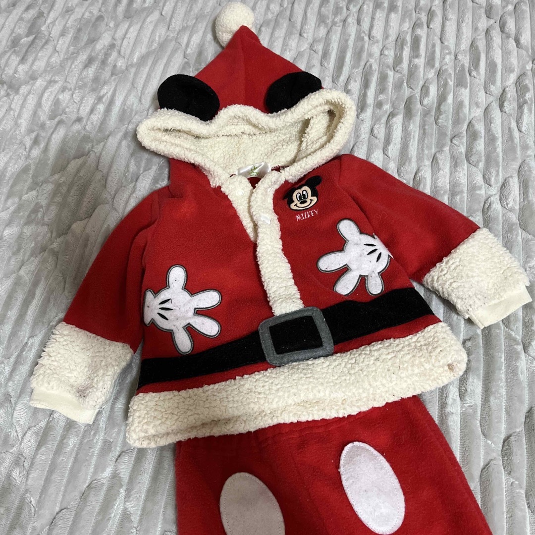 Disney(ディズニー)のミッキー　80サイズ　クリスマスコスチューム キッズ/ベビー/マタニティのベビー服(~85cm)(その他)の商品写真