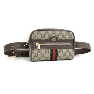 グッチ(Gucci)のGUCCI オフィディア ボディバッグ GGスプリーム シェリーライン ベージュ(ボディーバッグ)