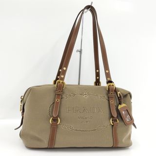 PRADA - PRADA ミニボストンバッグ ジャガード キャンバス PRADA - PRADA ミニボストンバッグ ジャガード キャンバス