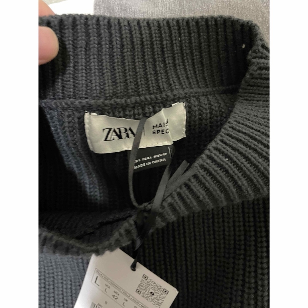 ZARA(ザラ)のZARA MAISON SPECIAL コントラスト ステッチ セーター L メンズのトップス(ニット/セーター)の商品写真