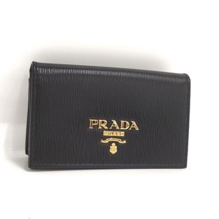 プラダ(PRADA)のPRADA カードケース レザー ブラック 1MC122(財布)