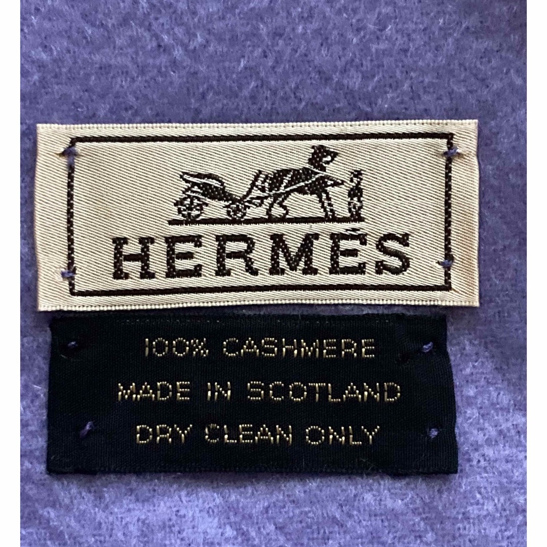 Hermes(エルメス)のエルメス◆カシミア100% マフラー◆ラベンダーカラー　未使用品 レディースのファッション小物(マフラー/ショール)の商品写真