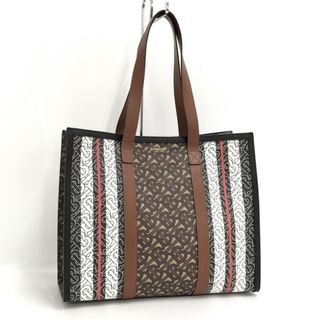 バーバリー(BURBERRY)のBURBERRY トートバック ストライプ レザー 8019383(トートバッグ)