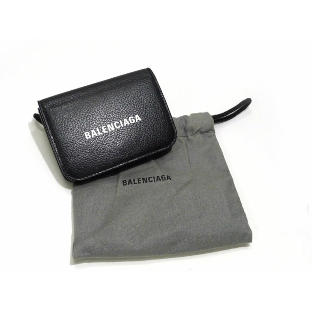 Balenciaga(バレンシアガ)のBALENCIAGA 三つ折り コンパクト財布 ペーパーミニウォレット レザー レディースのファッション小物(財布)の商品写真