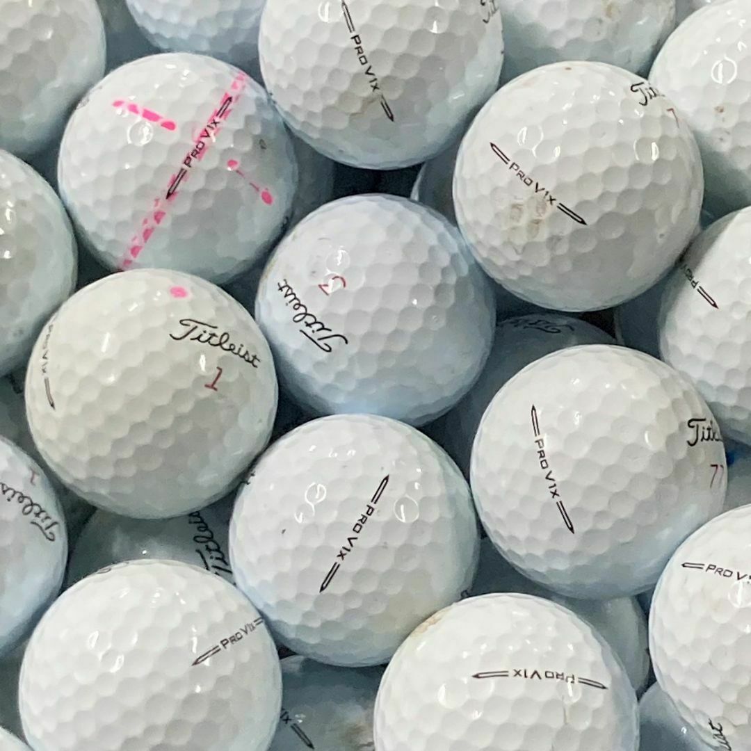 Titleist(タイトリスト)の230 ☆ロストボールタイトリスト PRO V1x 2023年ホワイト 20球B スポーツ/アウトドアのゴルフ(その他)の商品写真