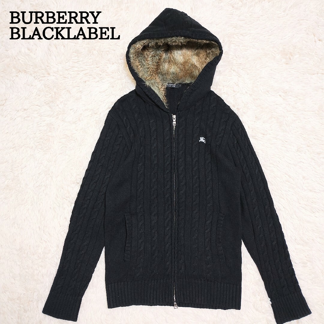 BURBERRY BLACK LABEL - バーバリーブラックレーベル ニットパーカー