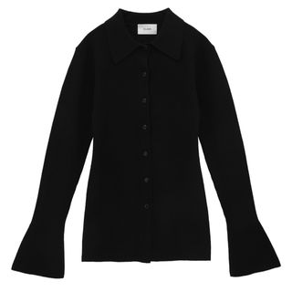 クラネ(CLANE)のCLANE COLLAR RIB CARDIGAN(カーディガン)