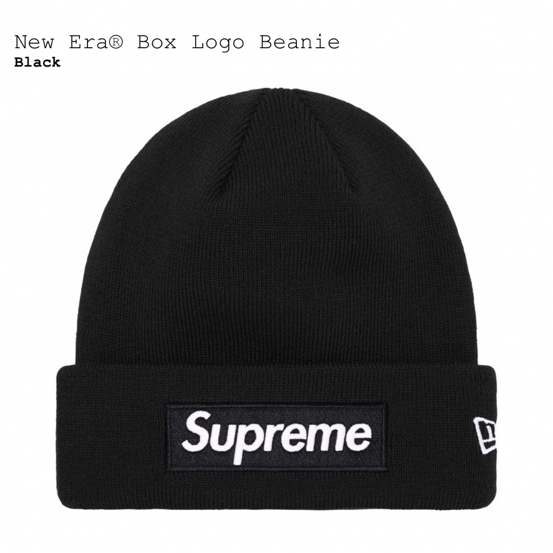 ニット帽/ビーニーSupreme New Era Box Logo Beanie ブラック