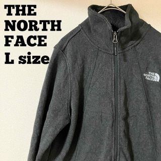 ザノースフェイス(THE NORTH FACE)のUSA規格 ノースフェイス フルジップ フリース 刺繍ロゴ Ｌサイズ相当(ブルゾン)