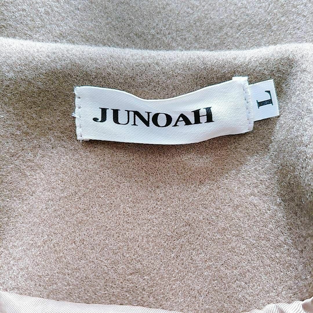 JUNOAH(ジュノア)のJUNOAH／ジュノア／L／紐付きカジュアルデザインオーバーデザインロングコート レディースのジャケット/アウター(トレンチコート)の商品写真