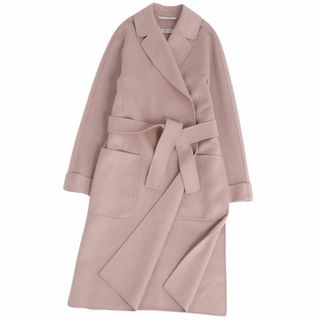 マックスマーラ(Max Mara)の美品 エスマックスマーラ S Max Mara cucito a mano クチートアマーノ コート ラップコート ボタンレス ウール アンゴラ アウター レディース JI40 USA6 FB38(M相当) グレーベージュ(その他)