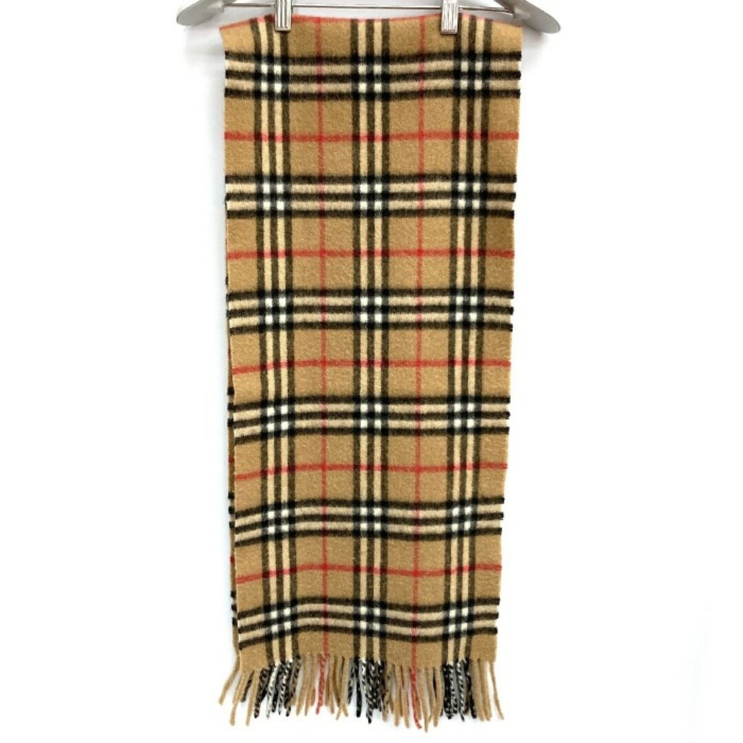 BURBERRY(バーバリー)の★Burberrys バーバリー イングランド製 カシミア100% ノバチェック マフラー ベージュ メンズのファッション小物(マフラー)の商品写真