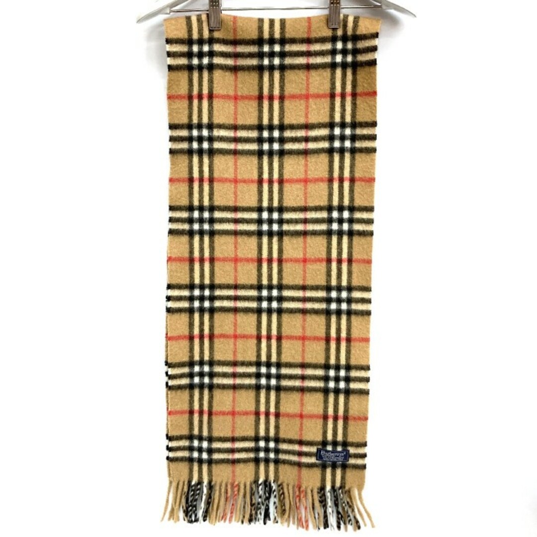 BURBERRY(バーバリー)の★Burberrys バーバリー イングランド製 カシミア100% ノバチェック マフラー ベージュ メンズのファッション小物(マフラー)の商品写真