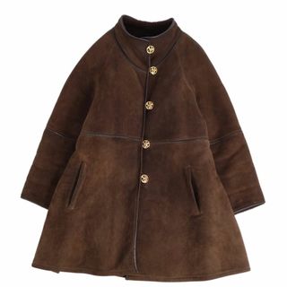 ニナリッチ(NINA RICCI)のVintage ニナリッチ NINA RICCI コート ムートンコート ロゴボタン 羊革 アウター レディース フランス製 L相当 ブラウン(その他)