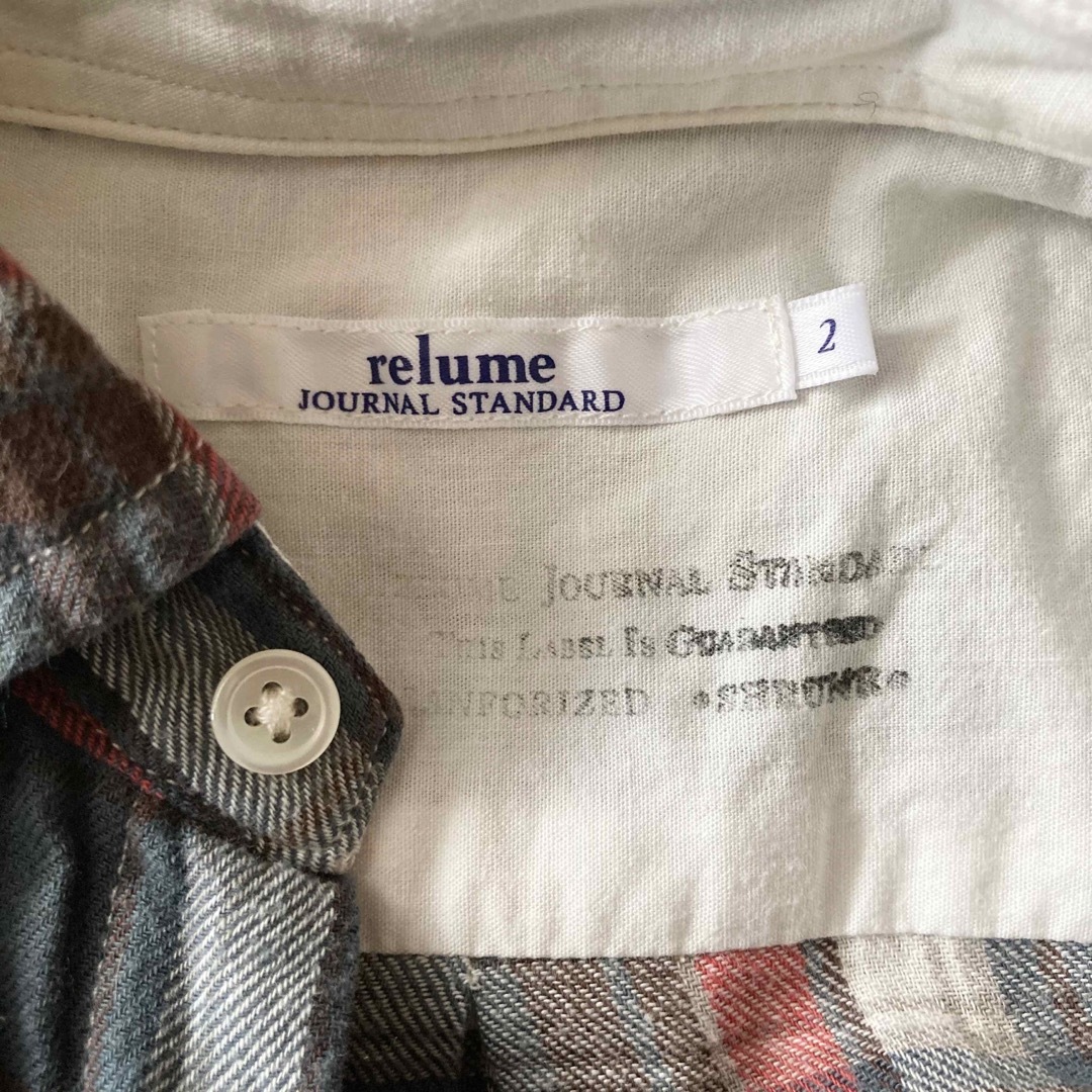 JOURNAL STANDARD relume(ジャーナルスタンダードレリューム)のJOURNAL STANDARD relume チェックシャツ レディースのトップス(シャツ/ブラウス(長袖/七分))の商品写真