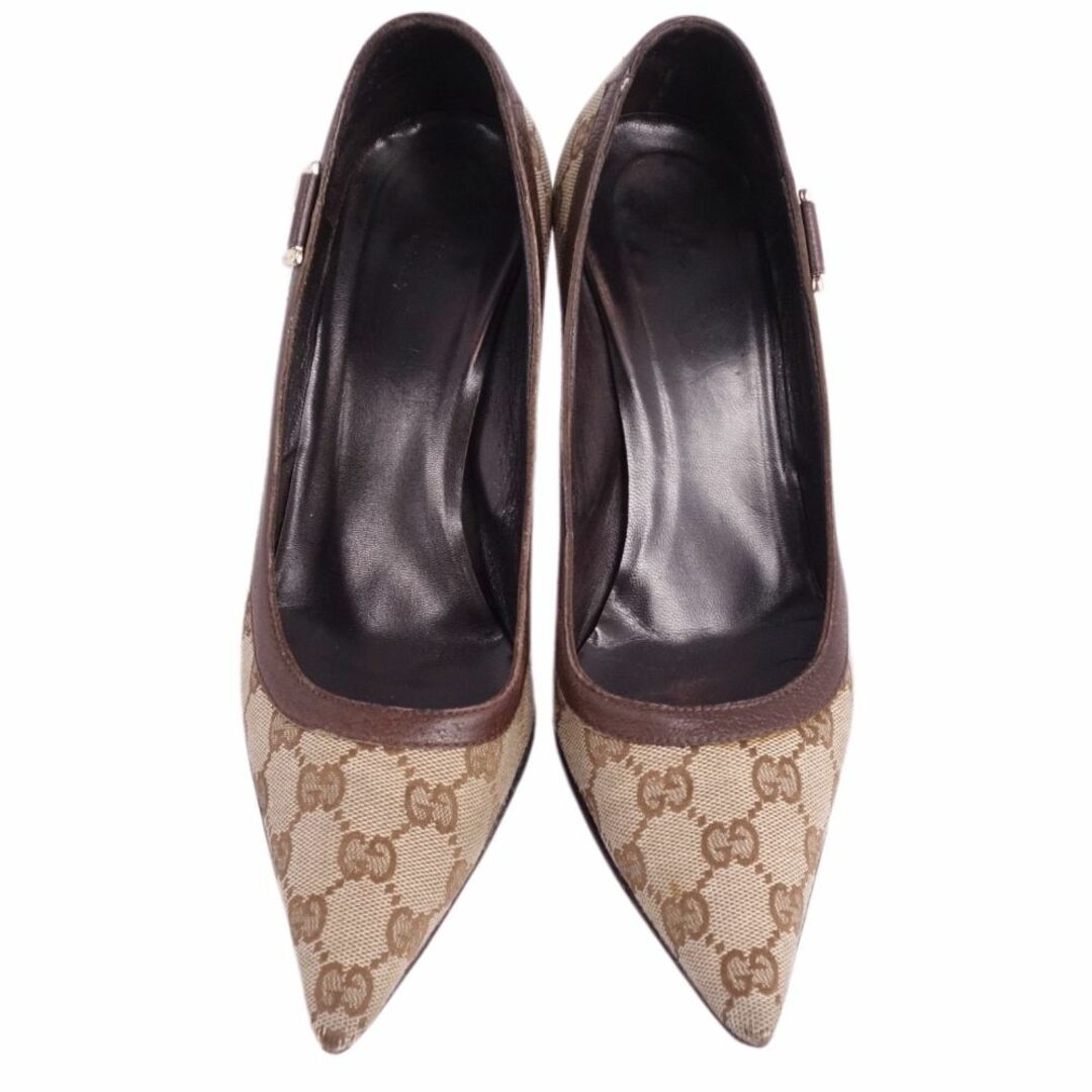 グッチ GUCCI パンプス キャンバス GG柄 ヒール シューズ 靴 レディース イタリア製 38 1/2C(25.5cm相当) ベージュ グッチ GUCCI パンプス キャンバス GG柄 ヒール シューズ 靴 レディース イタリア製 38 1/2C(25.5cm相当) ベージュ