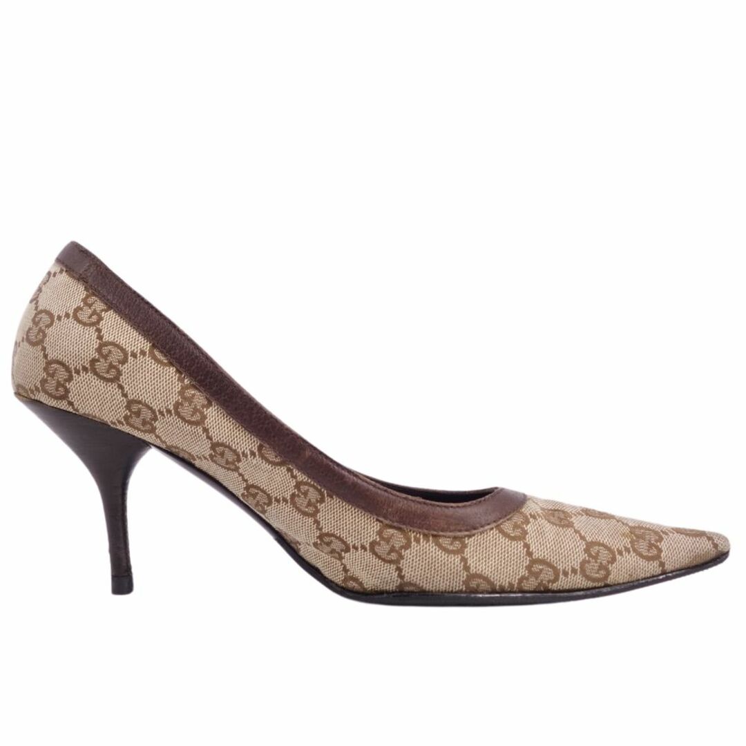 グッチ GUCCI パンプス キャンバス GG柄 ヒール シューズ 靴 レディース イタリア製 38 1/2C(25.5cm相当) ベージュ グッチ GUCCI パンプス キャンバス GG柄 ヒール シューズ 靴 レディース イタリア製 38 1/2C(25.5cm相当) ベージュ