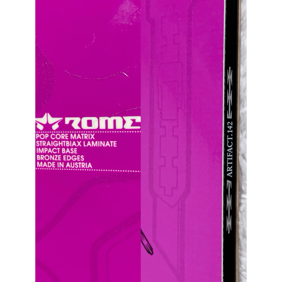 ROME SDS(ロームエスディーエス)の【定価約6万】ROME SDS ARTIFACT 142 ピンク パープル スポーツ/アウトドアのスノーボード(ボード)の商品写真