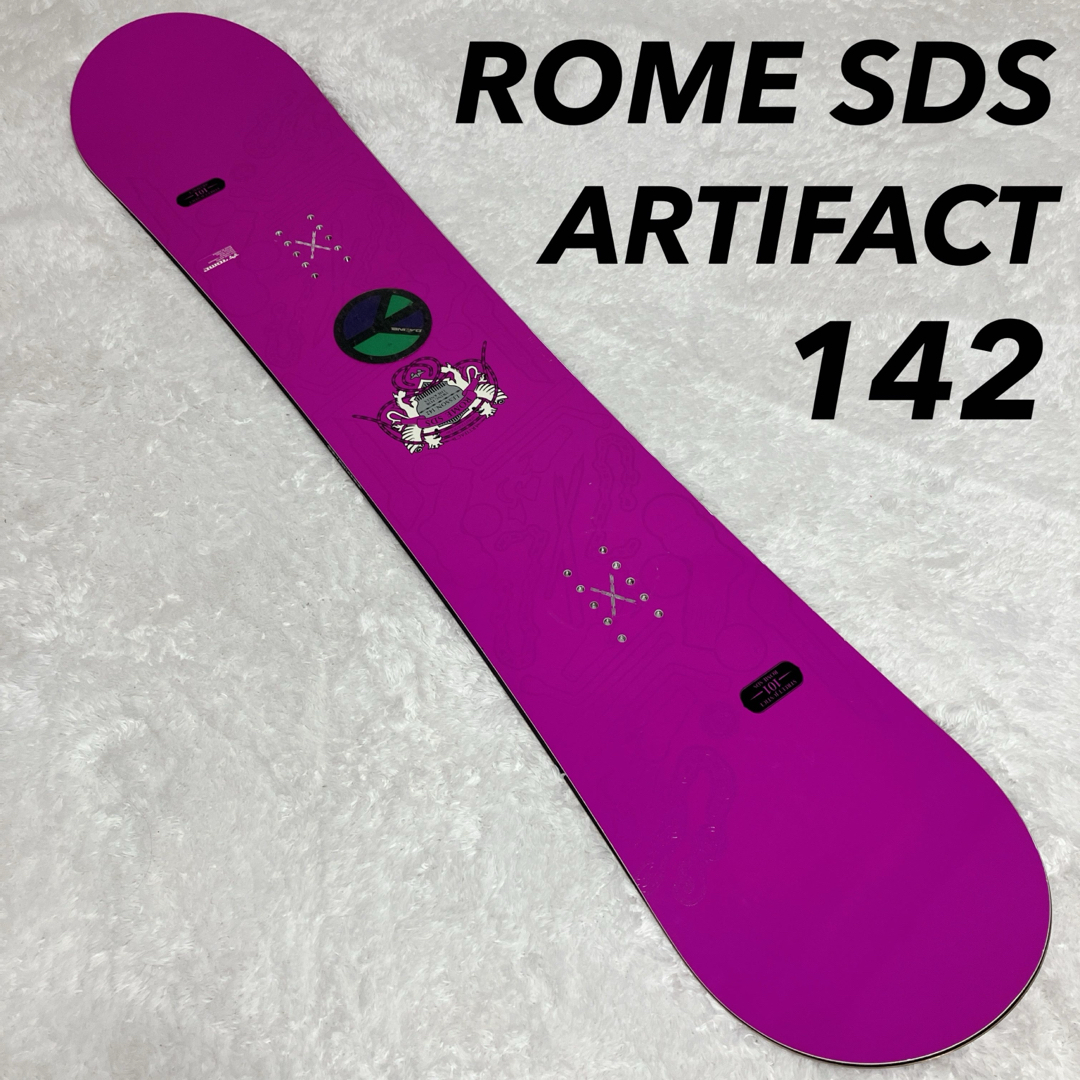 ROME SDS(ロームエスディーエス)の【定価約6万】ROME SDS ARTIFACT 142 ピンク パープル スポーツ/アウトドアのスノーボード(ボード)の商品写真