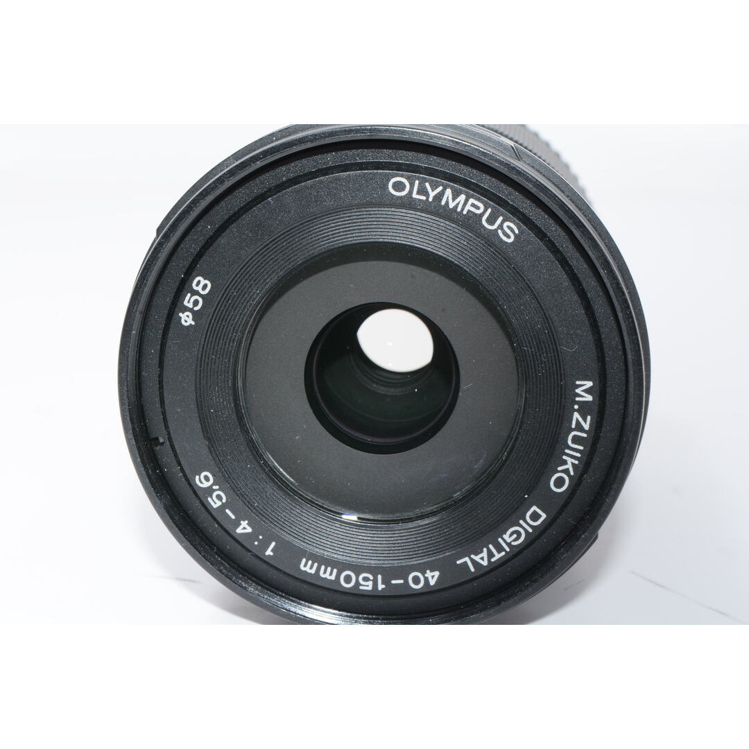 【外観特上級】OLYMPUS 望遠ズームレンズ M.ZUIKO DIGITAL ED 40-150mm F4.0-5.6 R ブラック スマホ/家電/カメラのカメラ(レンズ(ズーム))の商品写真