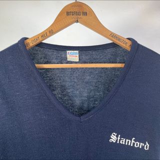 チャンピオン(Champion)の70s 80s USA製 champion Stanford スクールニット(ニット/セーター)