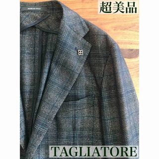 タリアトーレ(TAGLIATORE)の【超美品/秋冬】TAGIATOREタリアトーレブラウン&グリーンジャケット50(テーラードジャケット)