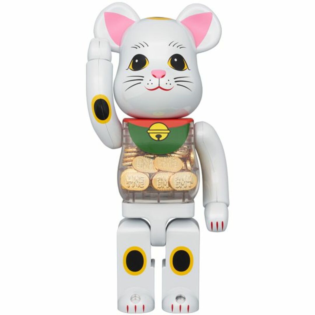 BE@RBRICK - BE@RBRICK 招き猫 小判 白メッキ 100％ & 400％ の通販 by