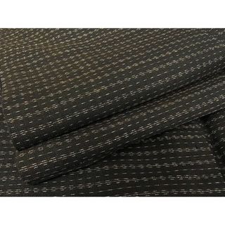 平和屋-こころ店■男性　紬　絣柄　正絹　逸品　1B-np410(着物)