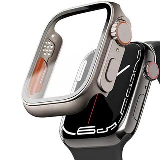 アップルウォッチ(Apple Watch)のApple Watch アップルウォッチ ケースカバー シルバー(モバイルケース/カバー)