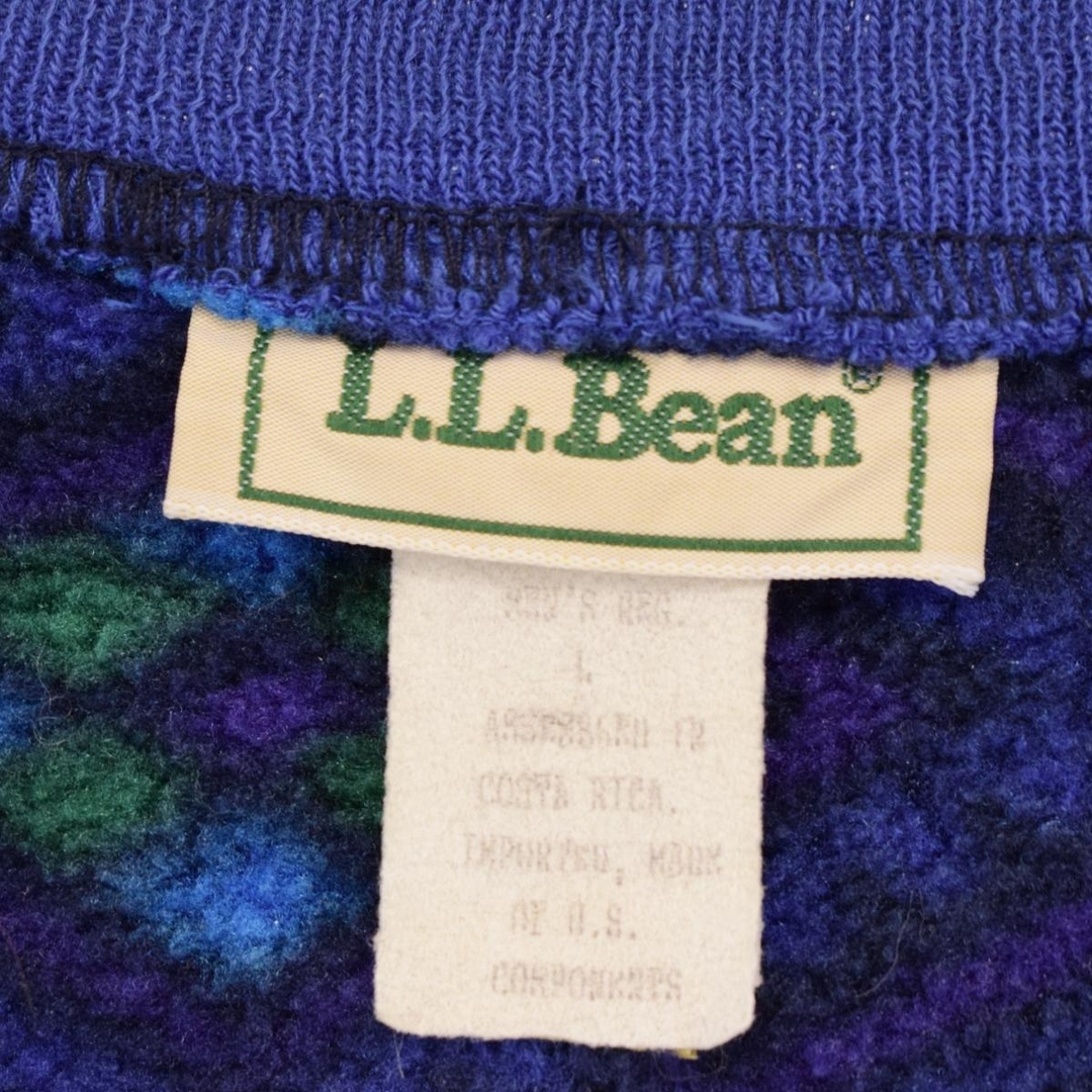 L.L.Bean(エルエルビーン)の古着 エルエルビーン L.L.Bean 総柄 フリースプルオーバー メンズL /eaa389915 メンズのジャケット/アウター(その他)の商品写真