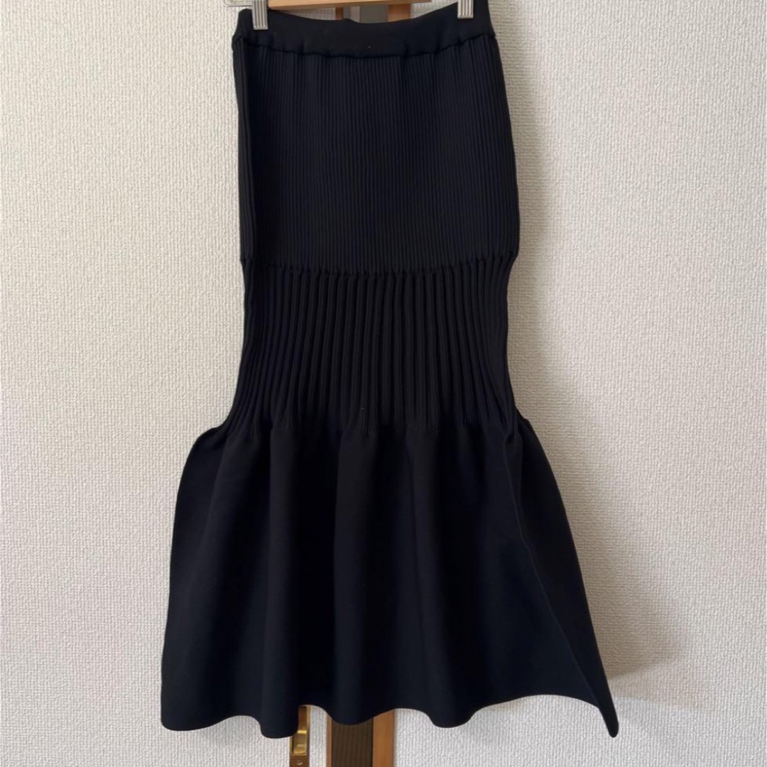 ロングスカートCFCL FLUTED MERMAID SKIRT サイズ1 ブラック