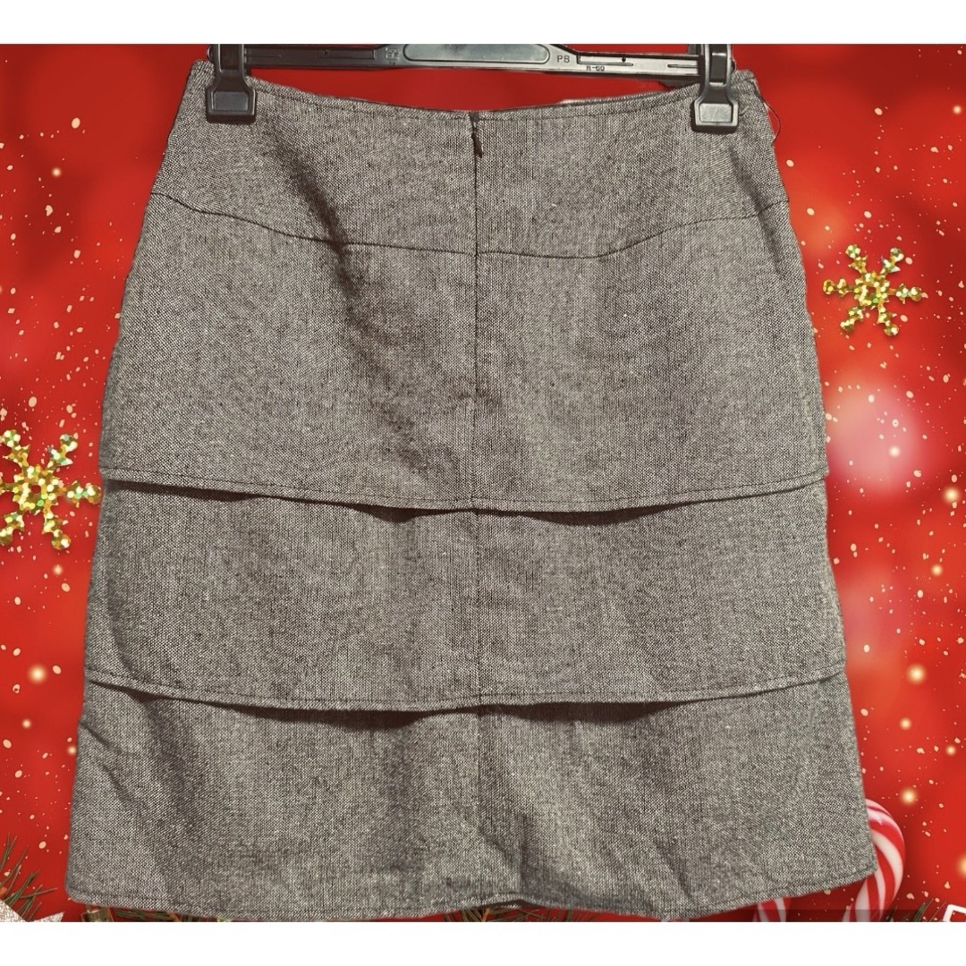 GLACIER(グラシア)の【GLACIER】新品3段ティアードスカート♪～L～ レディースのスカート(ひざ丈スカート)の商品写真