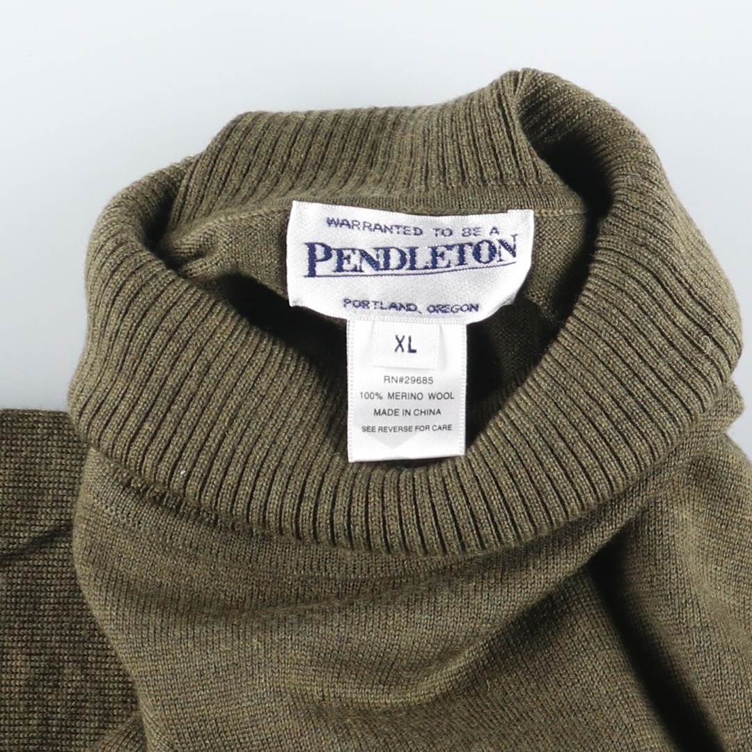 PENDLETON(ペンドルトン)の古着 ペンドルトン PENDLETON タートルネック メリノウールニットセーター メンズXL /eaa405540 メンズのトップス(ニット/セーター)の商品写真