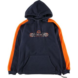 古着 NFL TEAM APPAREL NFL CHICAGO BEARS シカゴベアーズ フリースプルオーバーパーカー メンズL /eaa405894(その他)