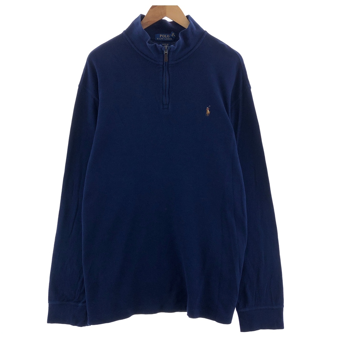 Ralph Lauren(ラルフローレン)の古着 ラルフローレン Ralph Lauren POLO RALPH LAUREN ハーフジップスウェットシャツ トレーナー メンズXXL /eaa380573 メンズのトップス(スウェット)の商品写真